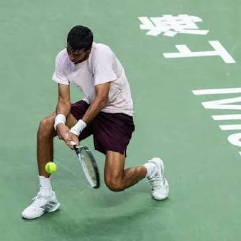 Rafael Jódar, contro Ruud a Shanghái. Foto: gettyimages