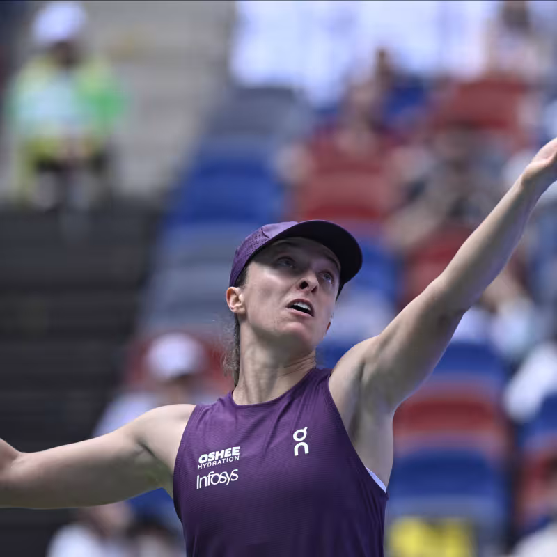 Swiatek saca el rodillo y se mete en cuartos de Wuhan. Fuente: WTA.