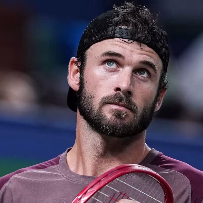 Tommy Paul, ante su asignatura pendiente en Shanghái: Medvedev le ha ganado siempre en pista dura. Fuente: Getty
