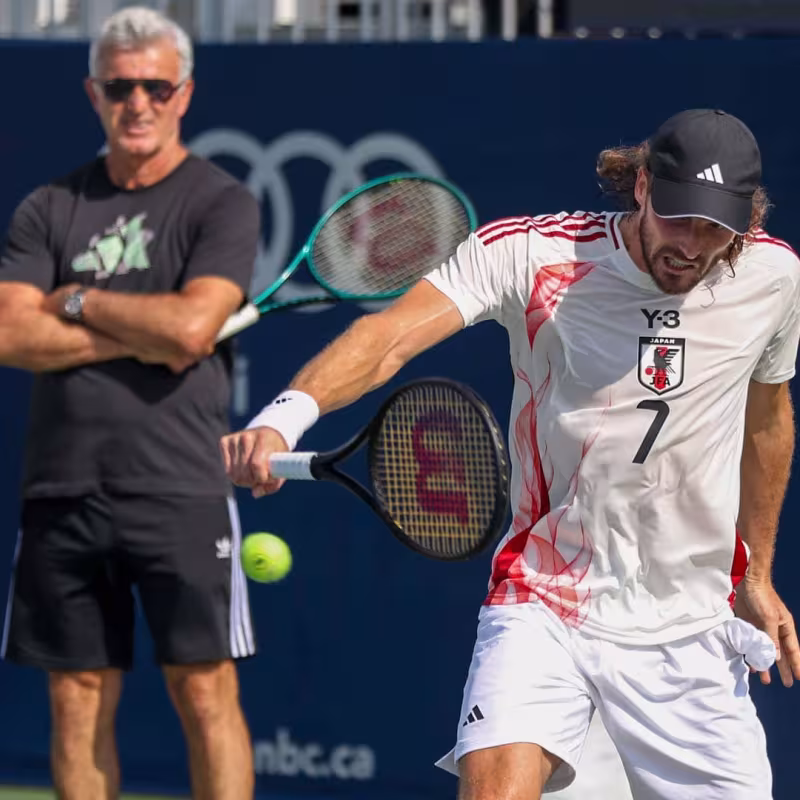 Tsitsipas envoie une autre 'flèche' à son père. Source : ATP.